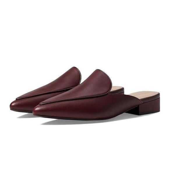 Cole Haan Shoes - Cole Haan Womens 6.5 B Bloodstone Leather Piper Mule Flat Loafers DISPLAY HB6